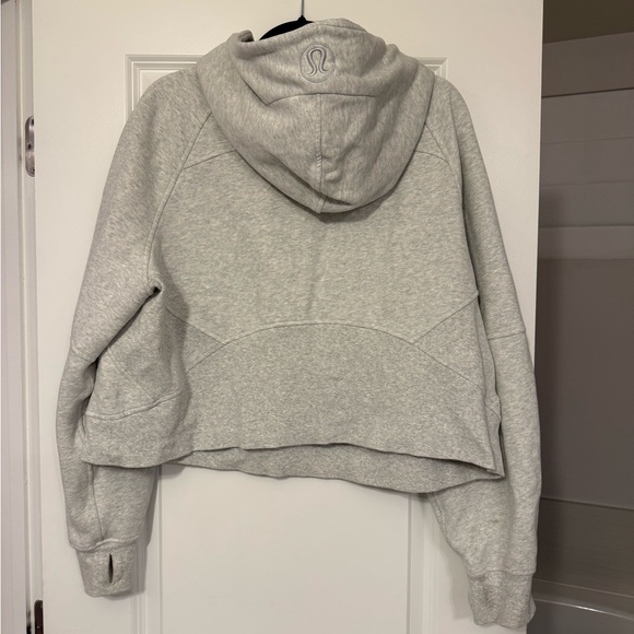 Women’s Lululemon Hooded Scuba half zip, gray, size XL/XXL - Picture 3 of 6